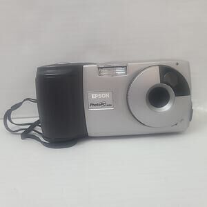 Working Epson PhotoPC 600 Digital Auto Focus Camera Charger+ Manual Clean